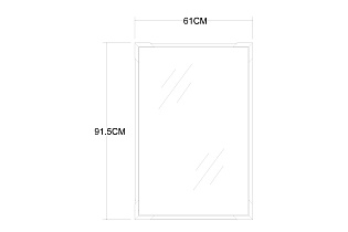 Зеркало прямоугольное с золотыми вставками 3 (превью)