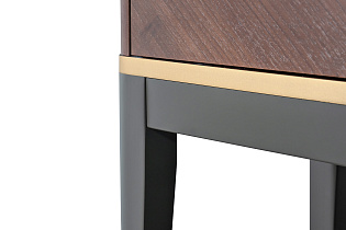 Консоль с 2-мя ящиками темный шпон