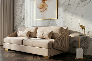 Диван Палаццо(Palazzo) трехместный раскладной бежевый
