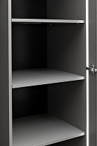 Шкаф Альто(Alto) двухдверный с полками цвет серый кобальт