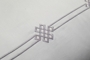 Комплект постельного белья «Арктик» с вышивкой кинг сайз 220х240см серый 10 (превью)