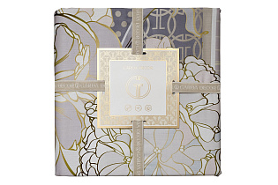 Пододеяльник "Пионы" 210х230см серый