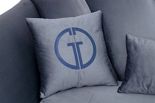 Диван Annette трехместный велюровый сапфир 3 (превью)