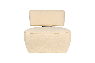 Кресло без подлокотников букле бежевое