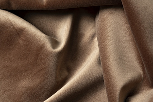 Ткань портьерная/мебельная VELVET коричневая