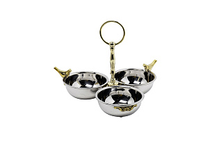 Менажница Птицы (Birds) металлическая