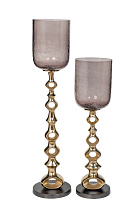 Подсвечник напольный стеклянный