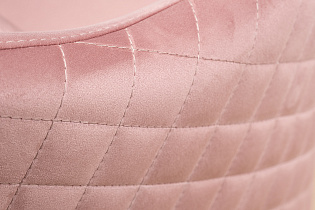 Кресло Verona вращающееся велюровое розовое/хром