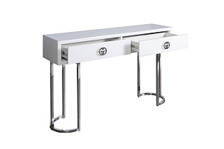 Консоль Garda Decor белое стекло/хром 3 (превью)