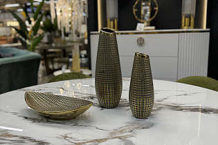 Ваза керамическая с золотым декором