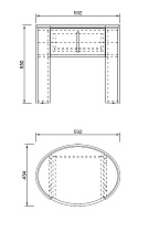 Тумбочка с ящиком темный шпон 7 (превью)