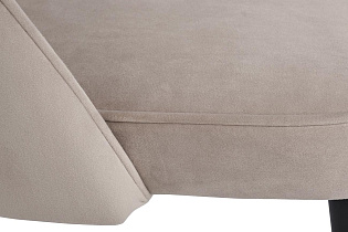 Стул велюровый серо-бежевый
