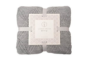 Плед «Аура» серый 1 (превью)