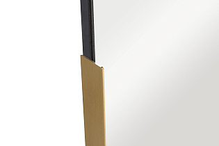 Зеркало овальное в металлической раме (золото)