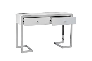 Консоль с 2мя ящиками белая/хром 3 (превью)