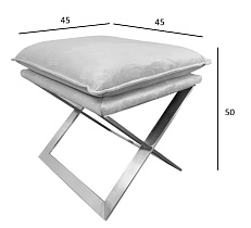 Пуф велюровый розовый/золото 4 (превью)