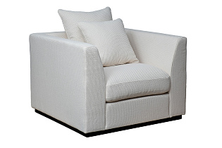 Кресло Роберто(Roberto) рогожка кремовое