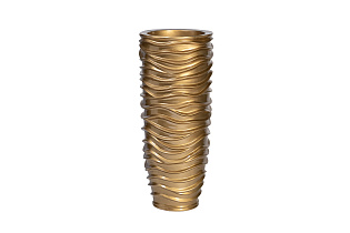 Кашпо напольное золотое 1 (превью)