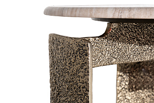 Столик журнальный круглый мраморный