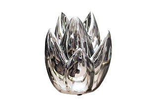 Подсвечник керамический серебристый 1 (превью)