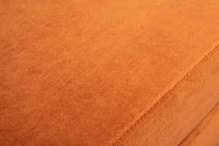 Диван Треви(Trevi) трехместный раскладной оранжевый с кантом