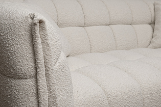 Диван Прато(Prato) двухместный букле экрю