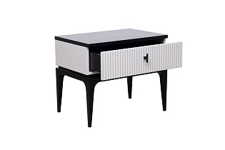 Тумбочка прикроватная Este черно-серая 3 (превью)