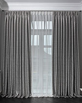 Портьера HOUSTON110 275х260см серая