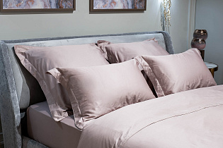 Пододеяльник сатиновый "Видение" 230х210см пудреная роза