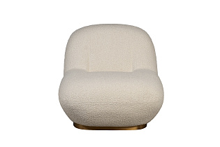 Кресло без подлокотников букле бежевое