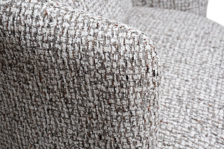 Кресло Verona вращающееся серый шеннил/бронза