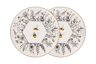 Набор из 2х закусочных тарелок «Harmony» «Пчёлы» 20,5 см 1 (превью)