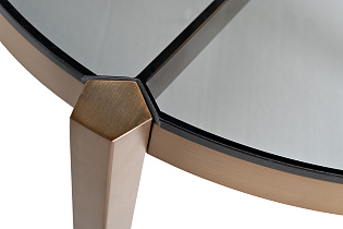 Стол журнальный круглый со стеклом