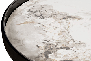 Стол журнальный белый керамогранит/черный хром 5 (превью)