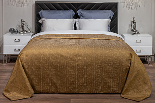 Покрывало Глосс (Gloss) 260х260см горчичное