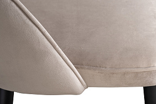 Стул велюровый серо-бежевый