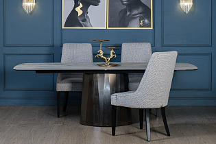 Стул Элегант(Elegante) рогожка светло-серый