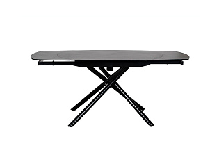 Стол обеденный раскладной керамический черный