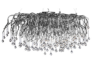 Люстра подвесная «Капли» круглая (хром) 1 (превью)