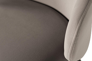 Стул обеденный велюровый серый