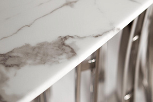 Консоль светло-серая/хром