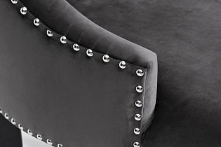 Стул велюровый серый