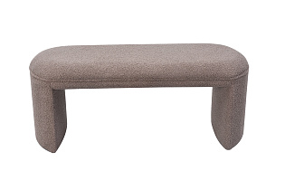 Банкетка ТЕДДИ (TEDDY) коричнево-серая