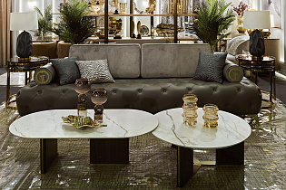 Стол журнальный круглый белый 5 (превью)