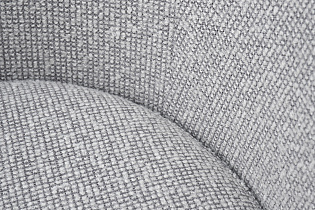 Кресло Наполи(Napoli) вращающееся светло-серая рогожка