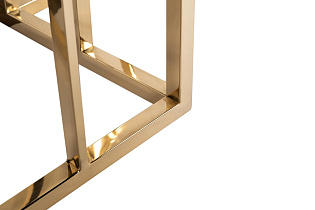 Консоль черное стекло/золото