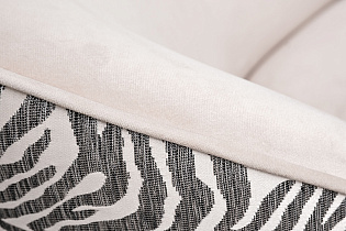 Кресло Капри Бейсик(Capri Basic) бежевое с принтом