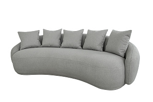 Диван Forli трехместный светло-серый