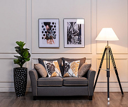 Кашпо жемчужно-черное