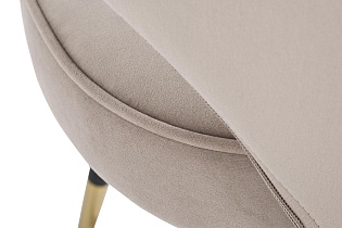 Стул велюровый серо-бежевый